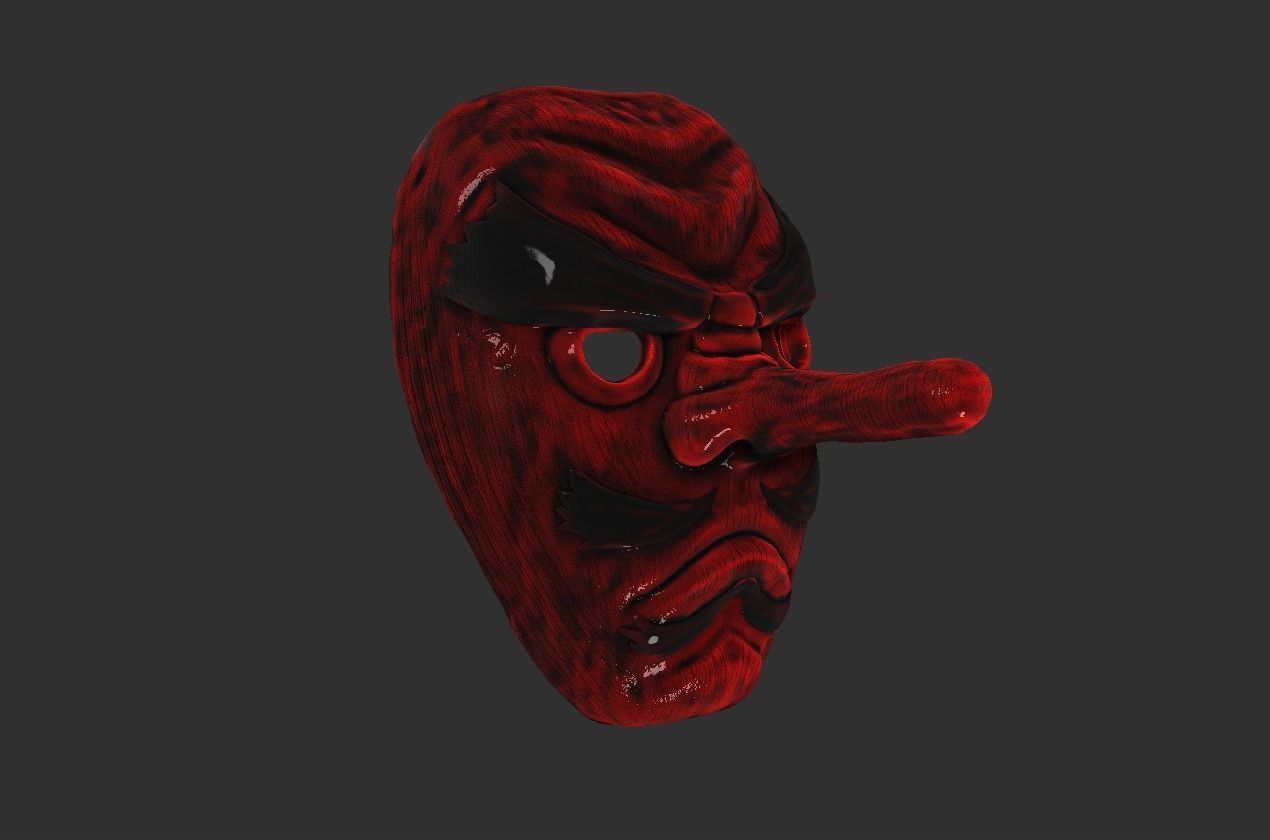 Sakonji Urokodaki from kimetsu no yaiba demon slayer mask 3D model 3D