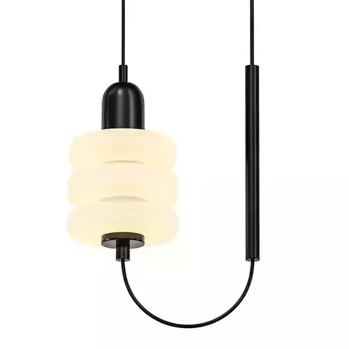 TRIPLE pendant light with cord and glass