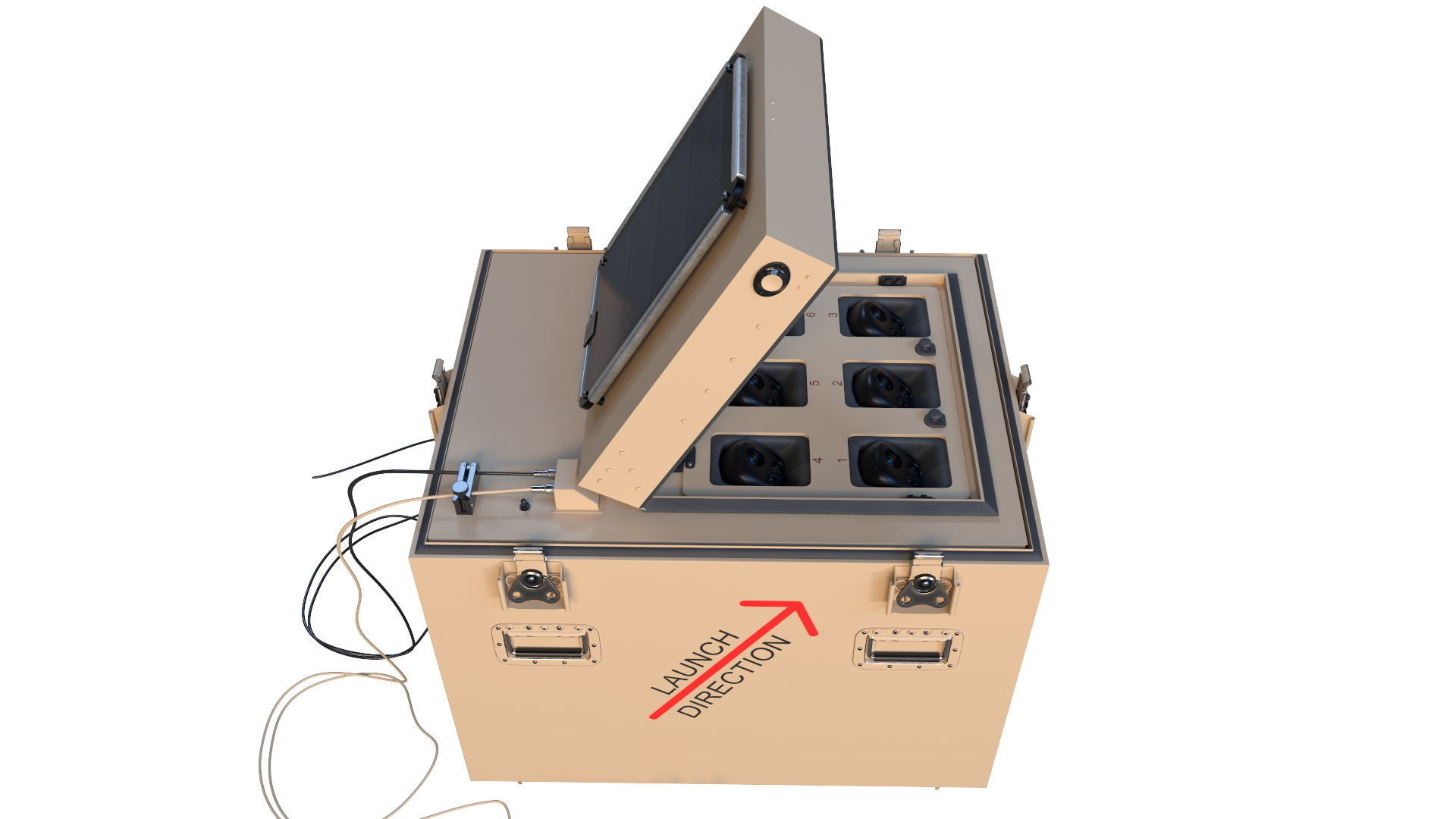 AeroVironment MultiPack Launcher and Switchblade 300 drone 3D model