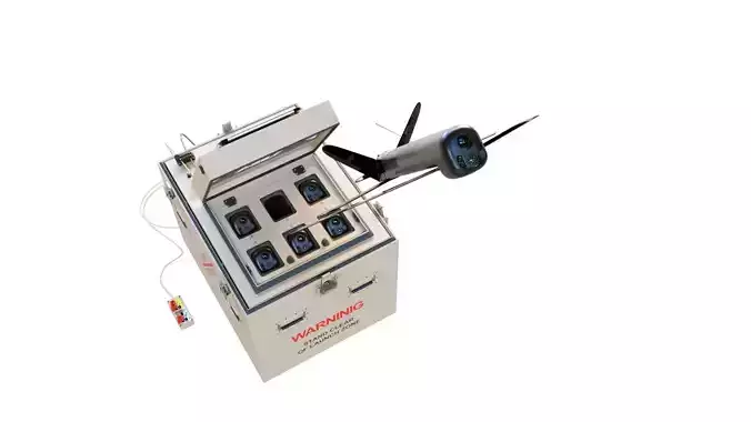 AeroVironment Multi-Pack Launcher and Switchblade 300 drone 3D model