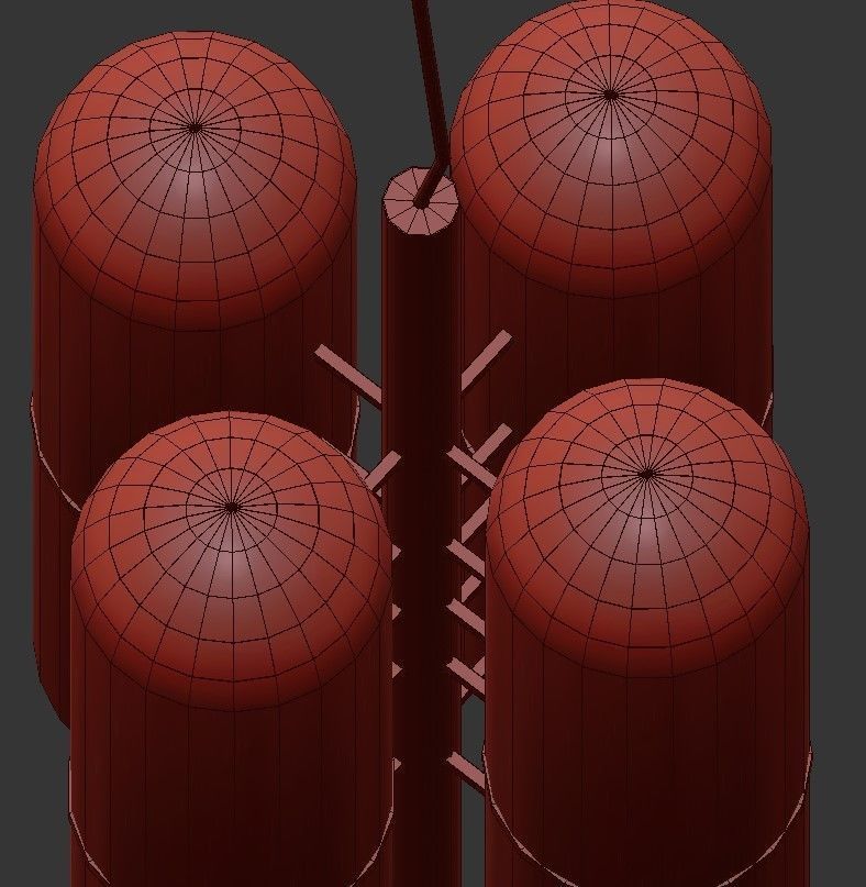 Charlotte glass pendant light - gold 3D model_2