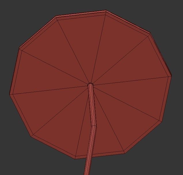 Charlotte glass pendant light - gold 3D model_3