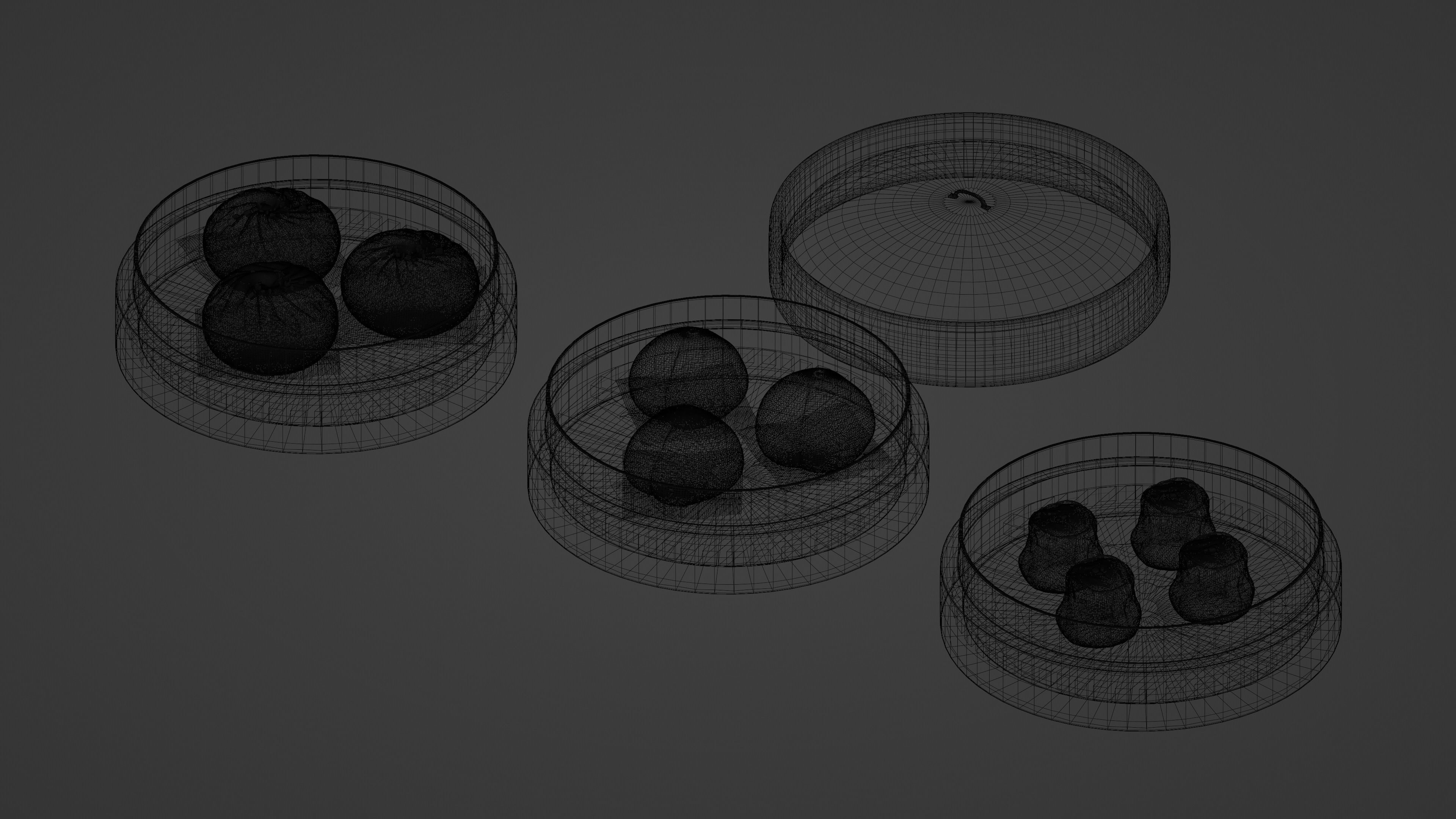 Dimsum - Chinese dumplings model  3D model_8