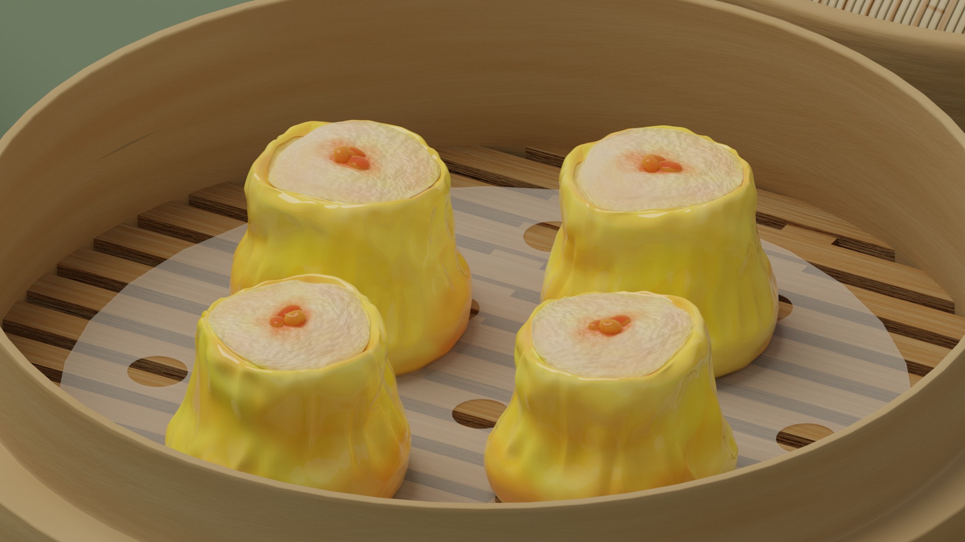 Dimsum - Chinese dumplings model  3D model_4