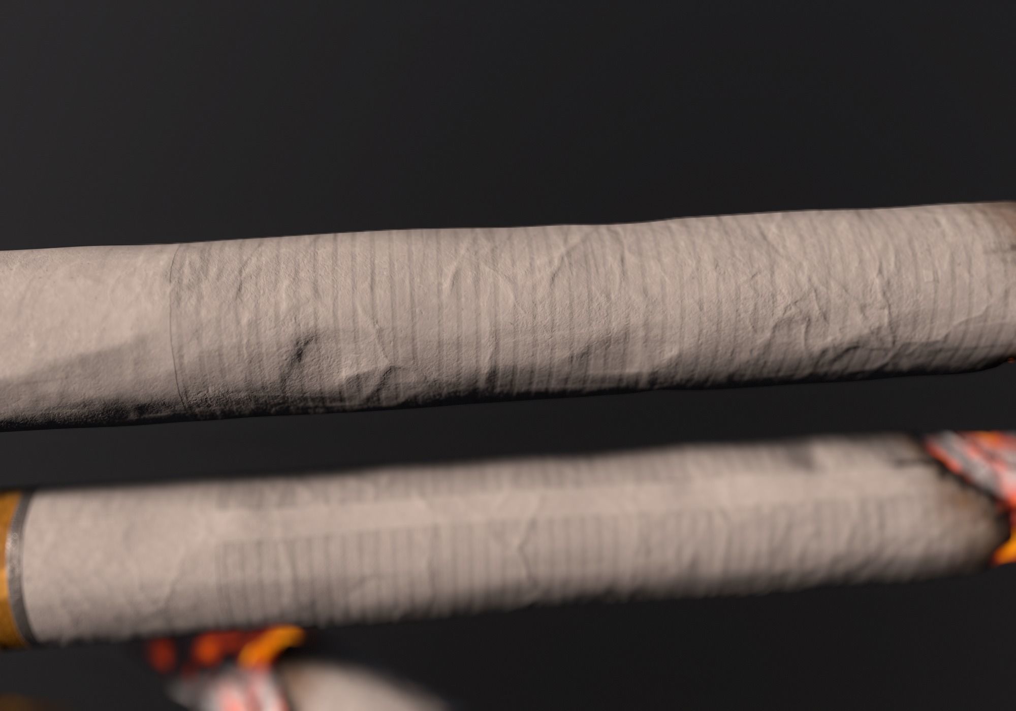 Cigarette Real-Time 3D model Low-poly 3D model_1