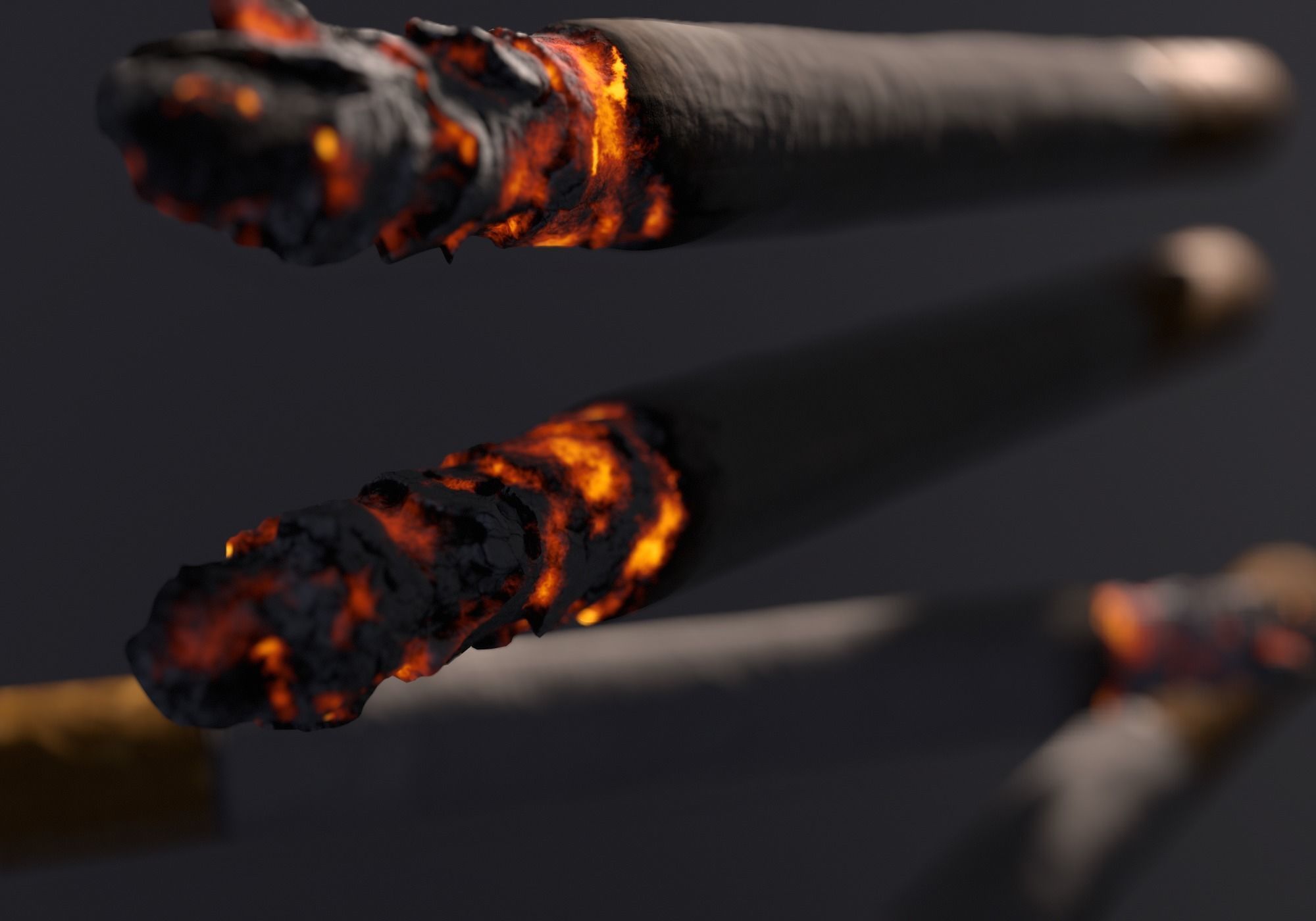 Cigarette Real-Time 3D model Low-poly 3D model_4