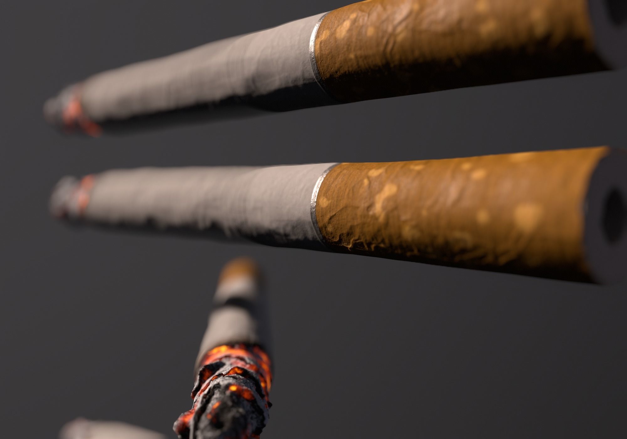 Cigarette Real-Time 3D model Low-poly 3D model_7