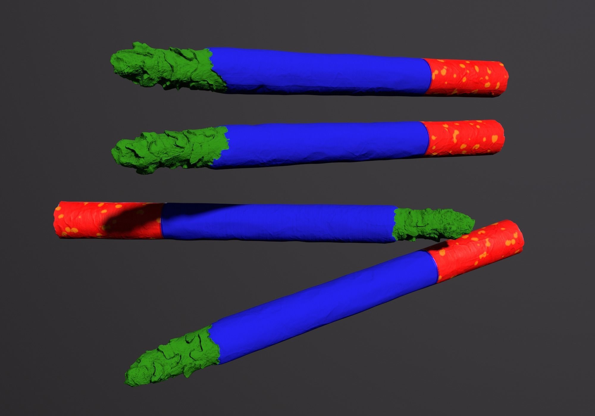 Cigarette Real-Time 3D model Low-poly 3D model_11