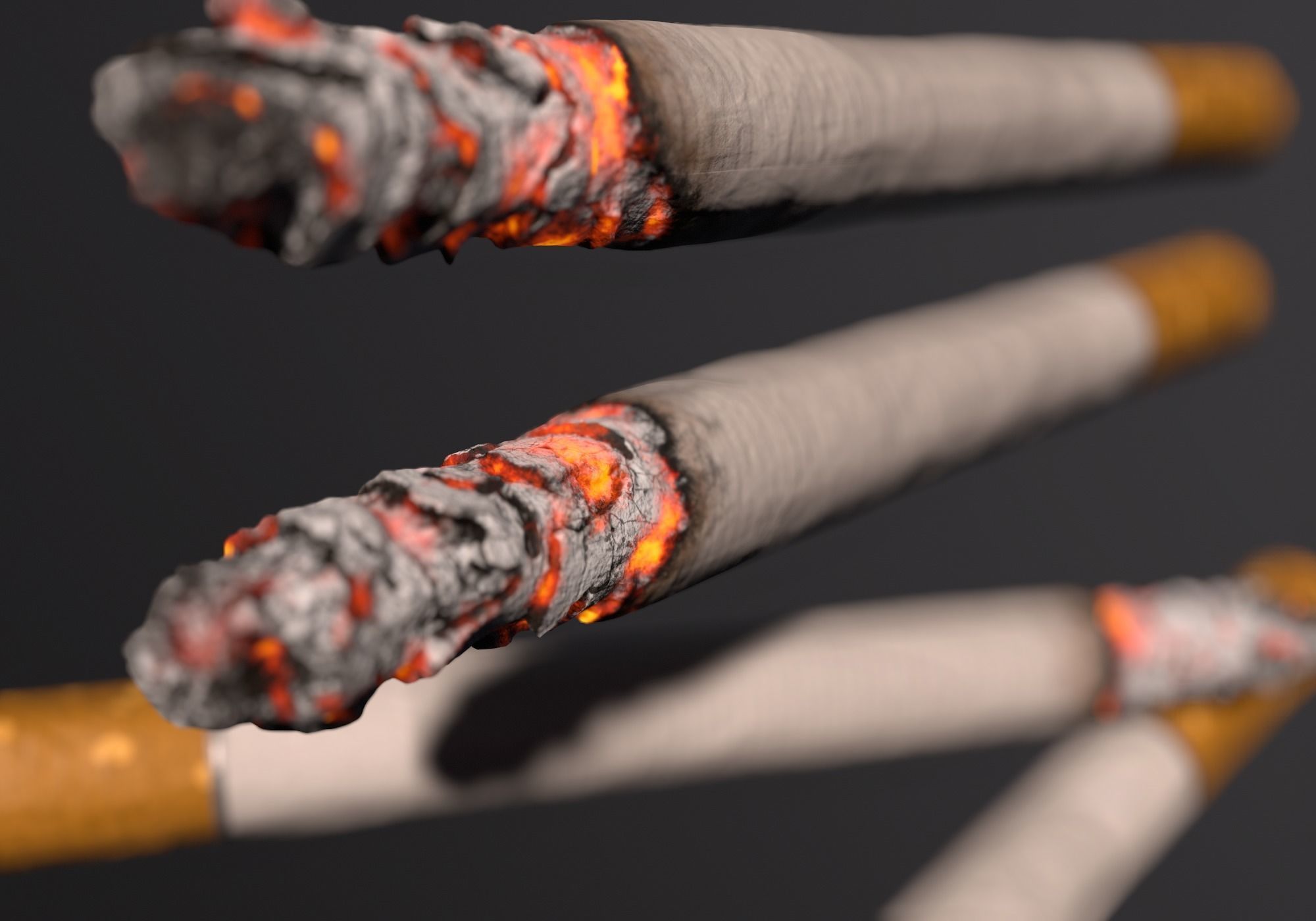 Cigarette Real-Time 3D model Low-poly 3D model_5