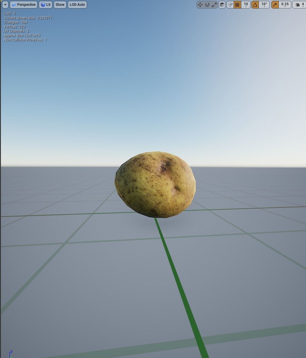 Big Potato Free low-poly 3D model_14