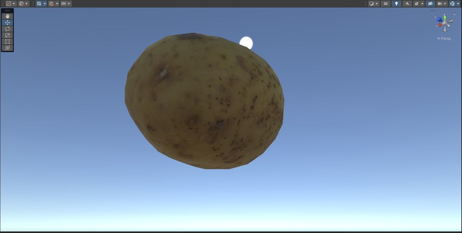 Big Potato Free low-poly 3D model_12