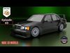 Mercedes Benz 190E Evolution II DTM W201 1992 Low-poly 3D model_1