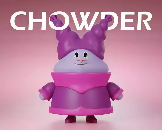 Chowder 3D character Free model
