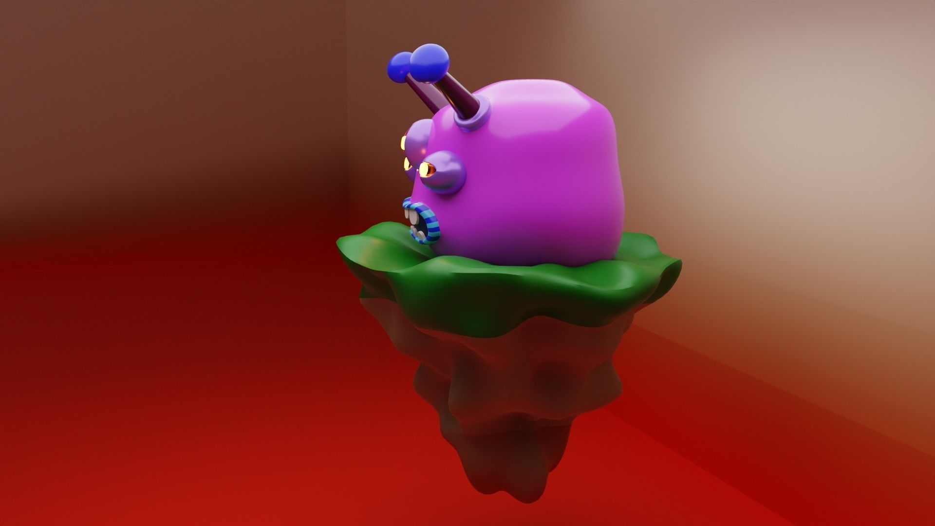 Lost Alien Low-poly 3D model_3