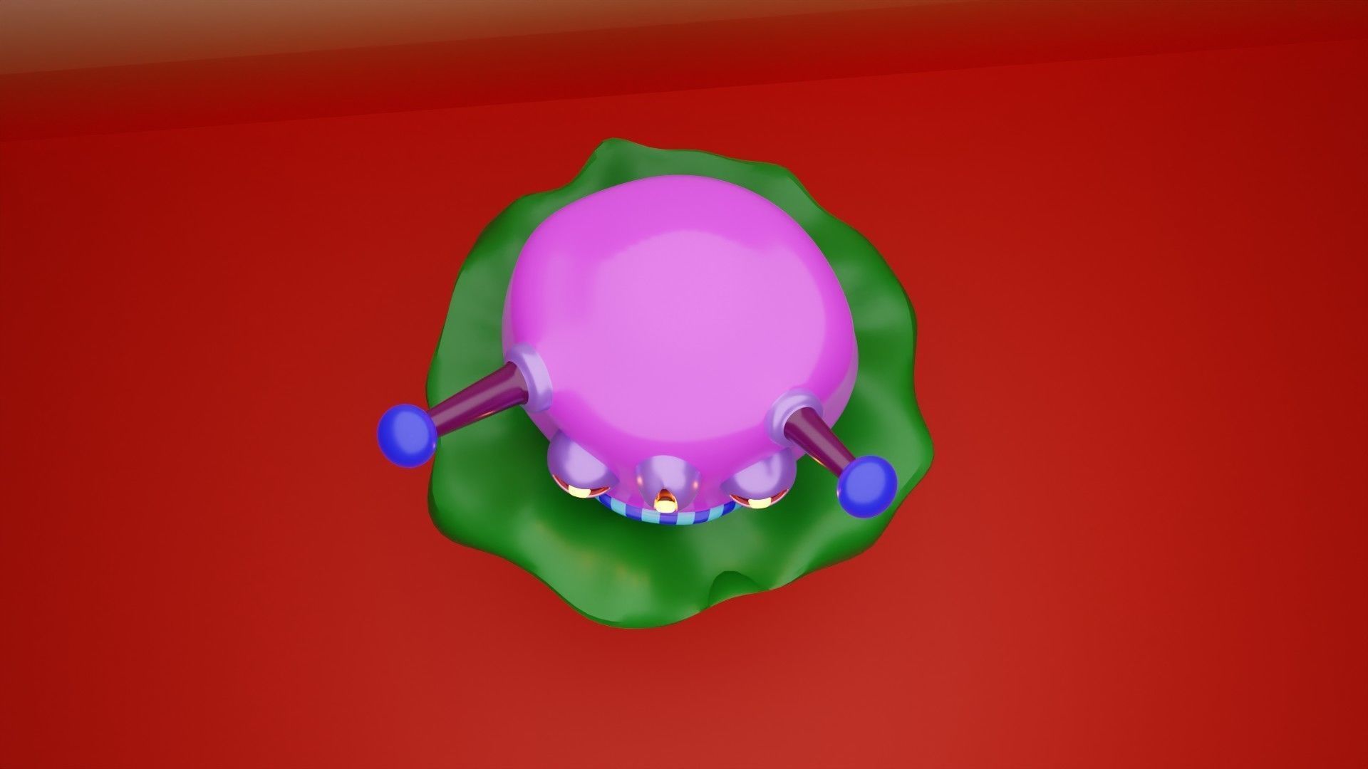 Lost Alien Low-poly 3D model_5