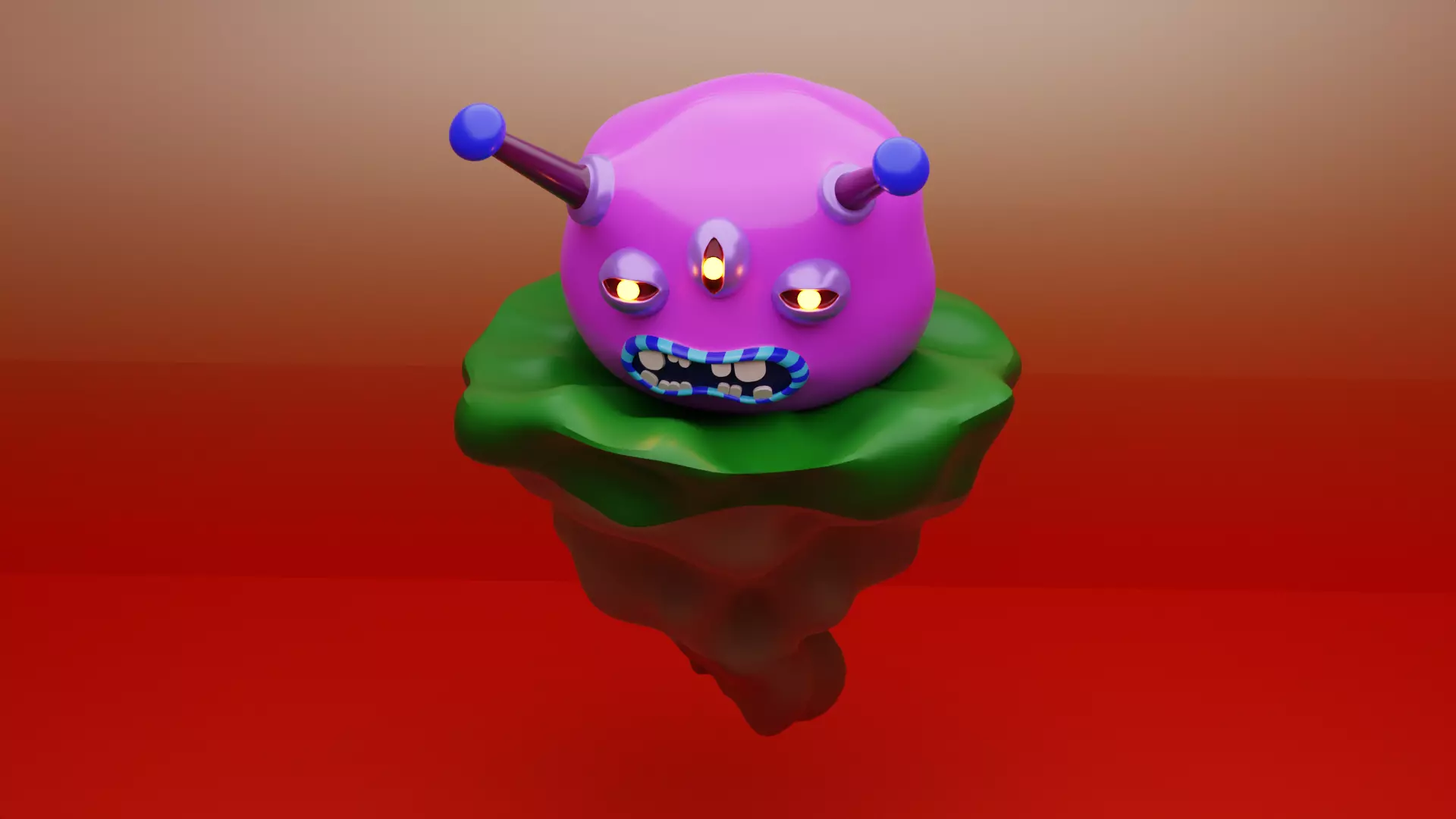 Lost Alien Low-poly 3D model_0
