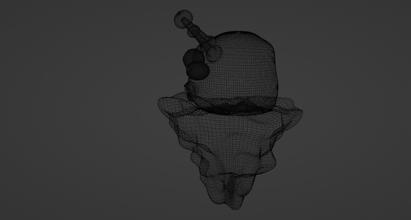 Lost Alien Low-poly 3D model_4