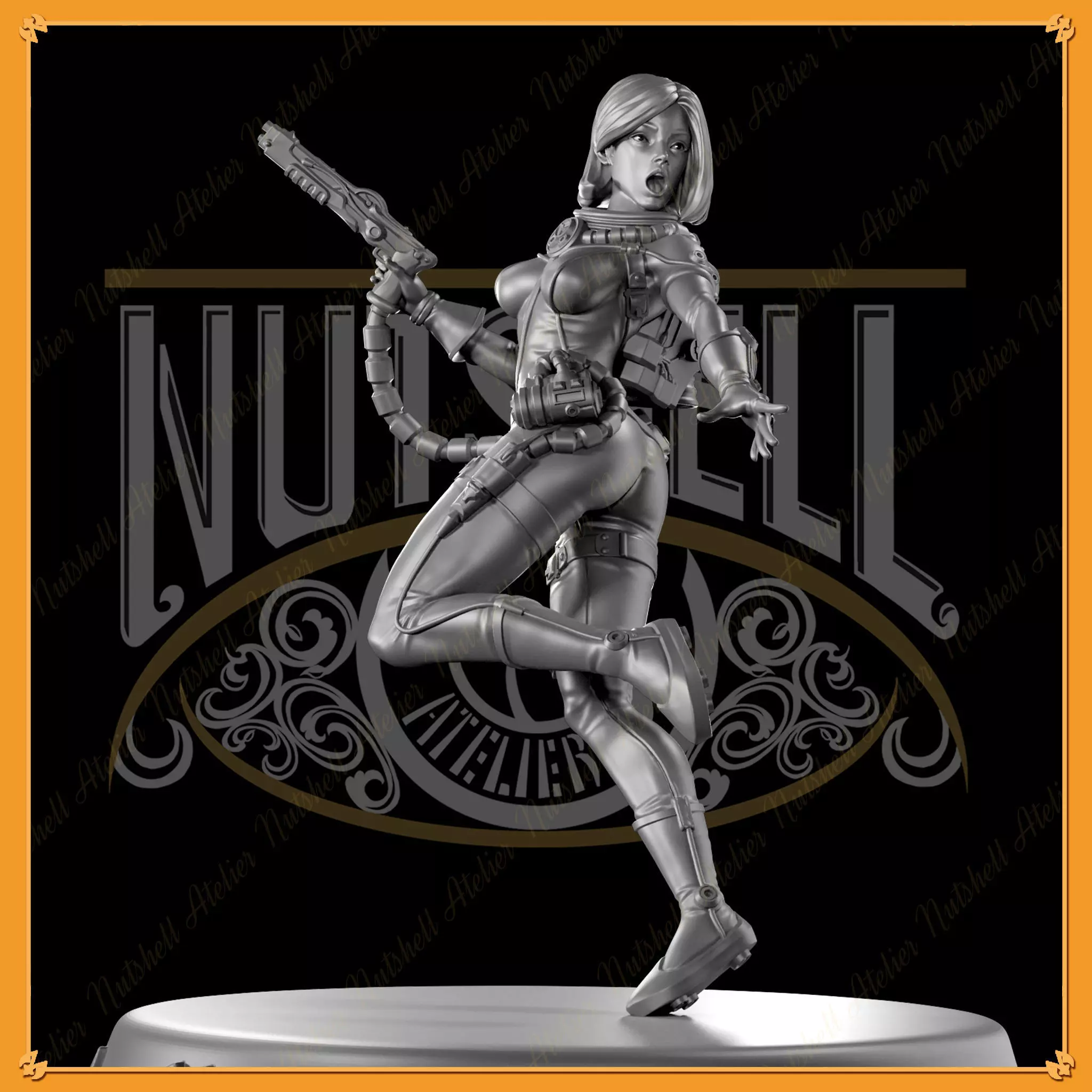 Nutshell Atelier - Space girl - figure only - NSFW 3D print model