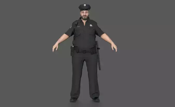 Police Officer 2 Black Uniform