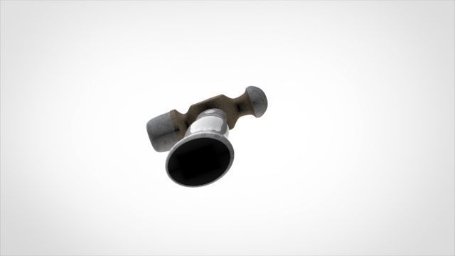 cartoon hammer Free 3D model_4