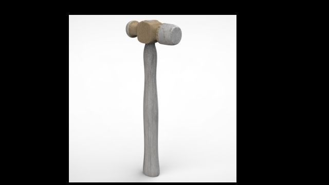 cartoon hammer Free 3D model_5