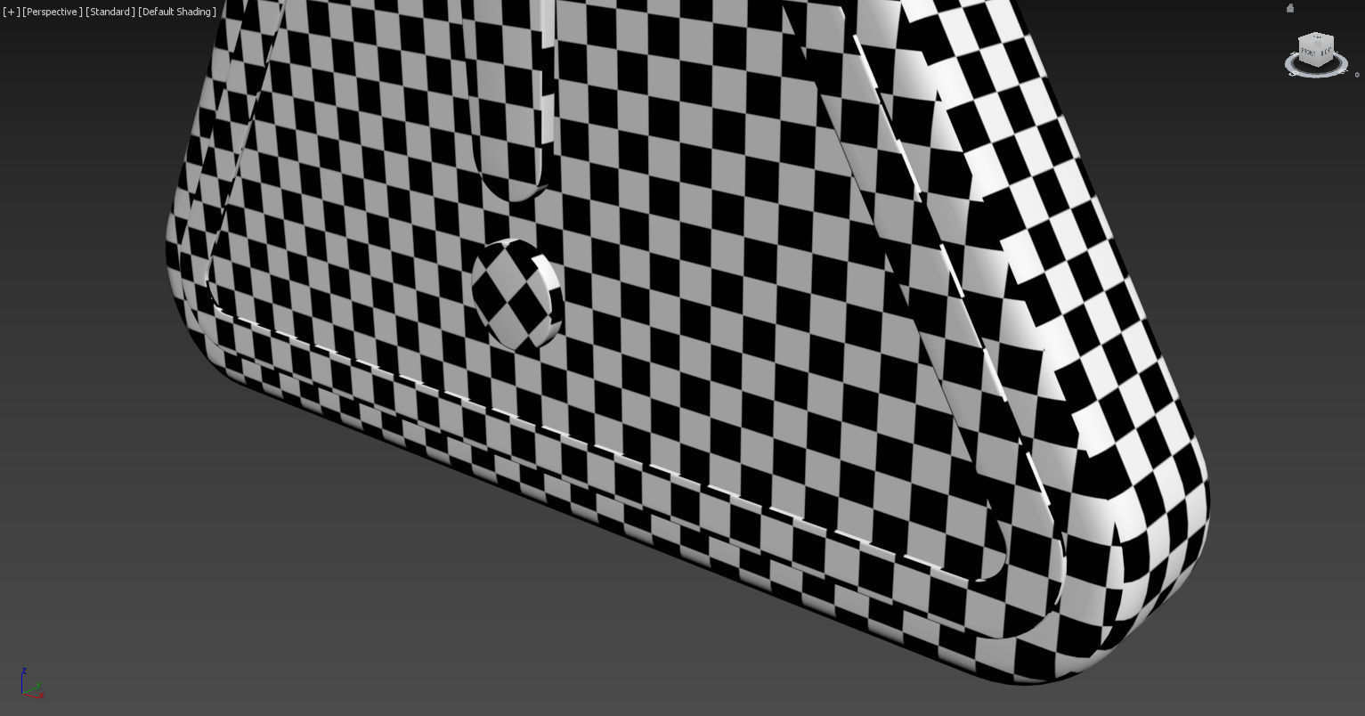 Warning sign Low-poly 3D model_15