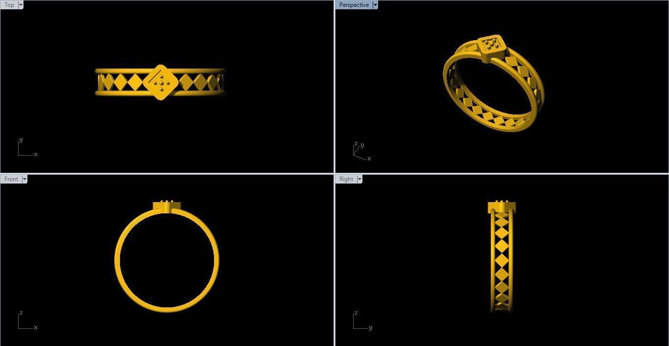 fashion Ring 3D print model_5