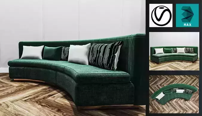 sofa modern 05 3D model