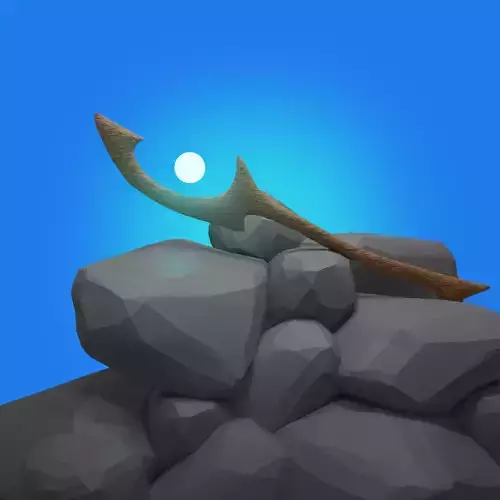 Magic Staff Low Poly Game Ready Free low-poly 3D model