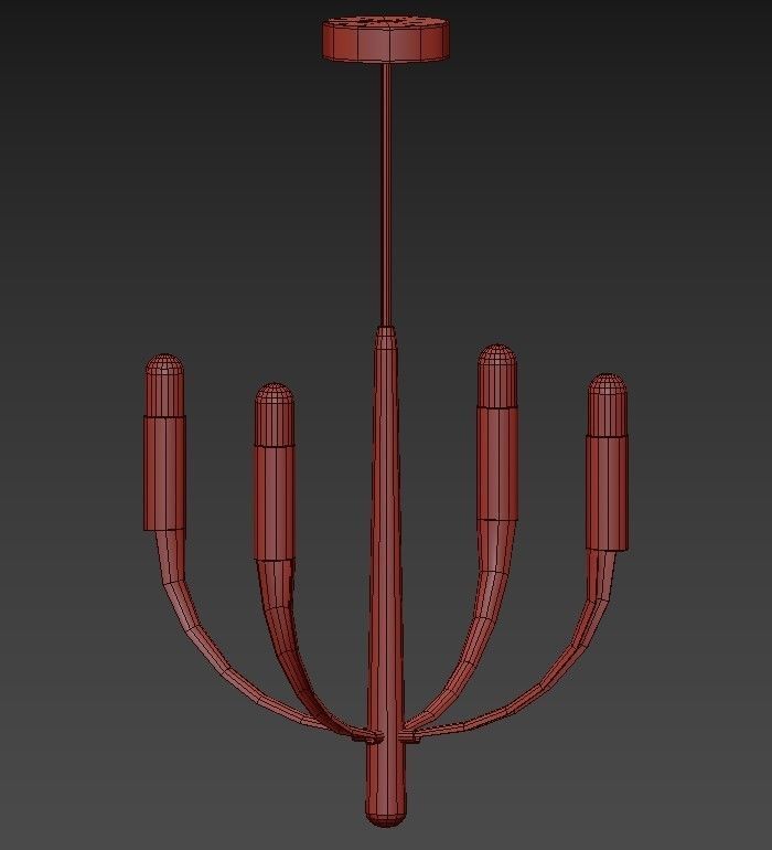 Verso Small Chandelier 3D model_1