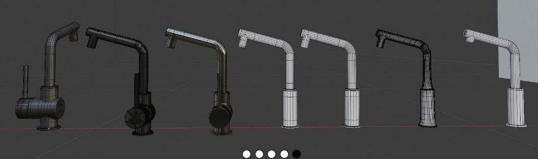 Basin mixer IKEA 70467636 3D model Free 3D model_3