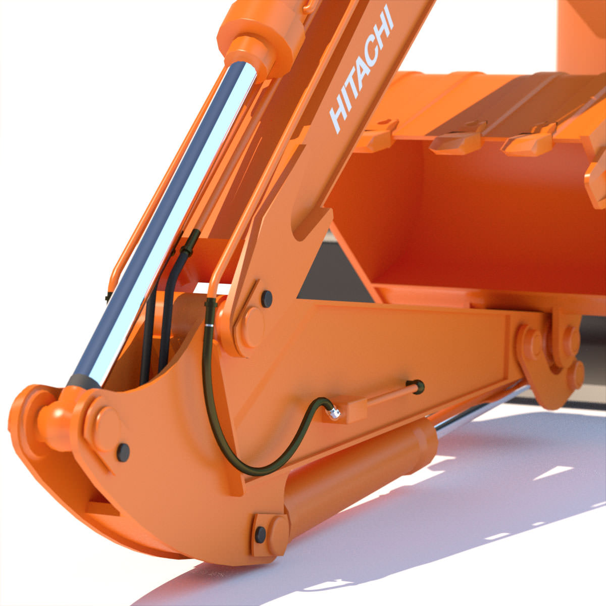 Mini Excavator Hitachi EX50U 3D model_6