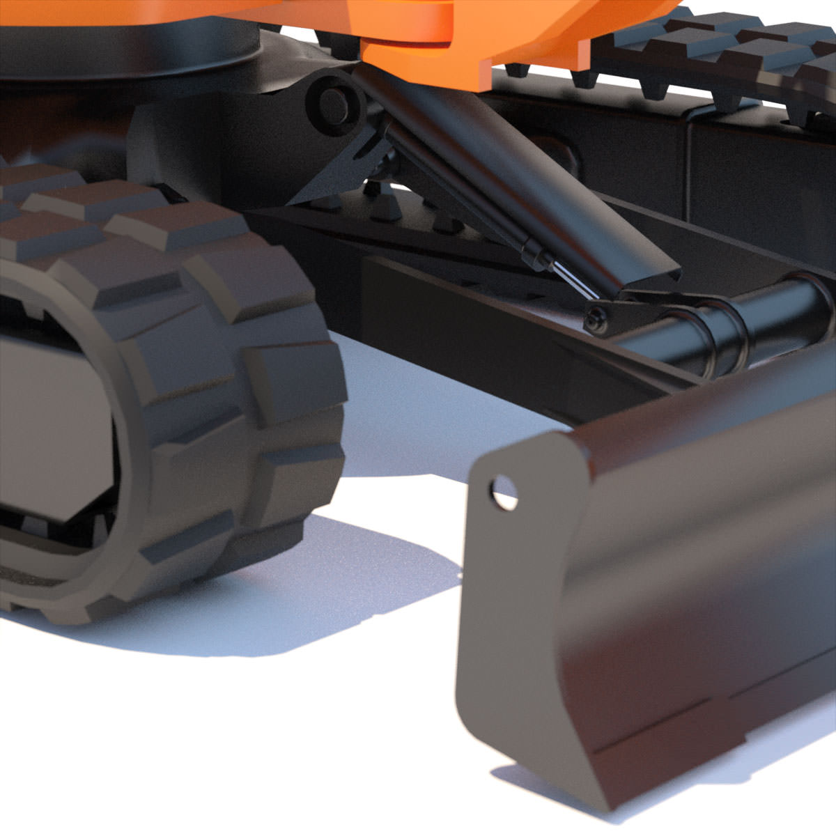 Mini Excavator Hitachi EX50U 3D model_8