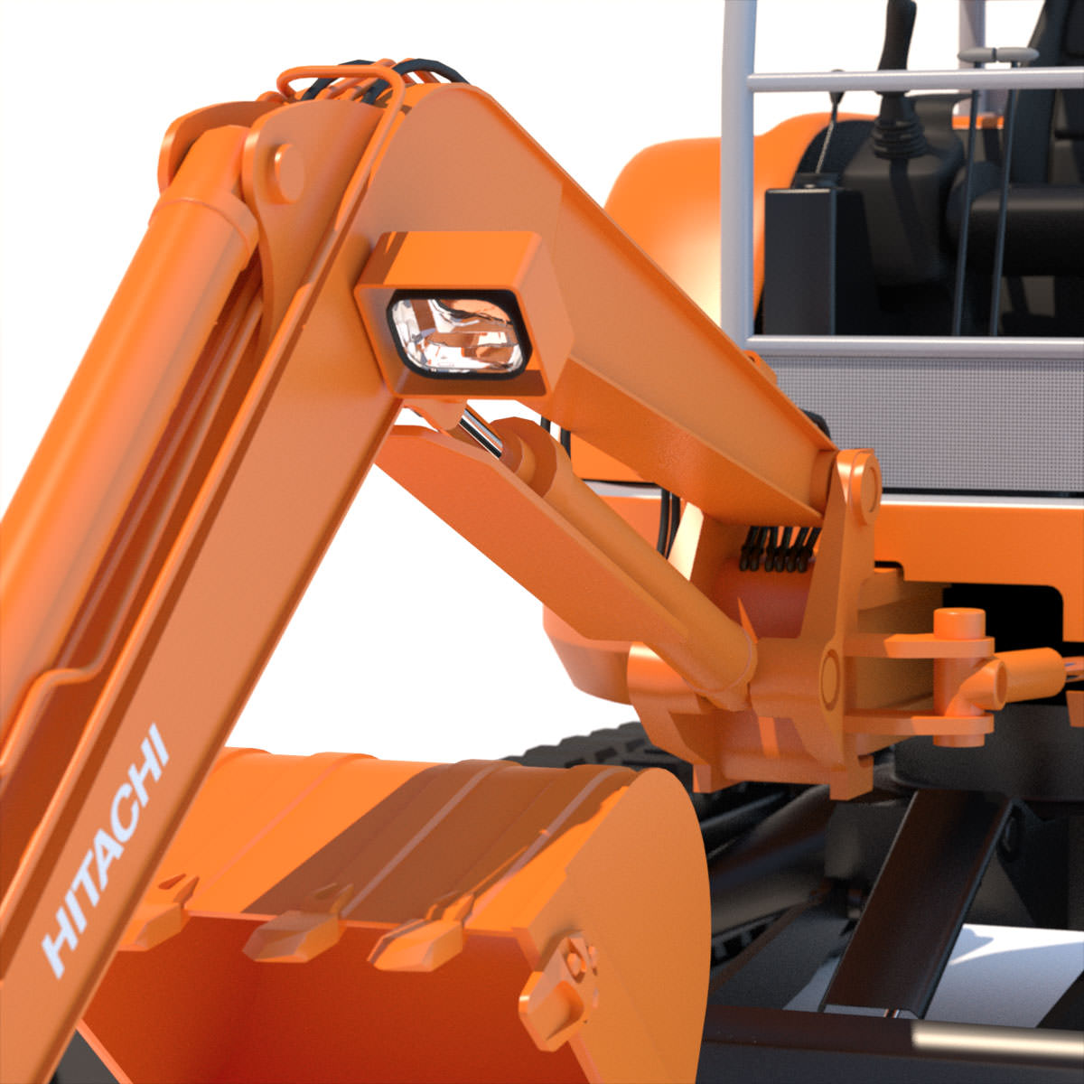 Mini Excavator Hitachi EX50U 3D model_7