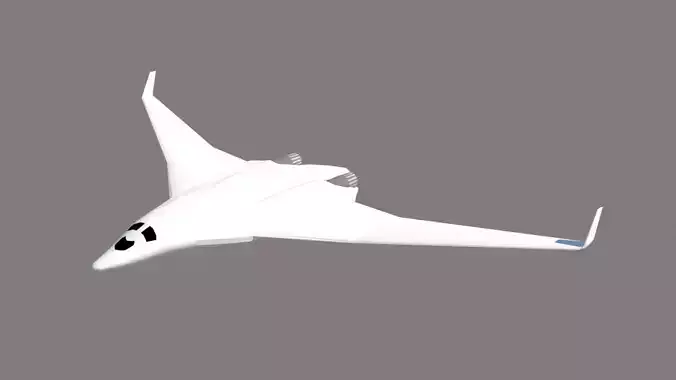PAK DA Bomber Low-poly 3D model