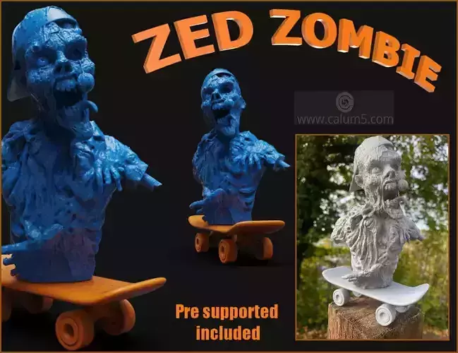 Zed Zombie 3D print model