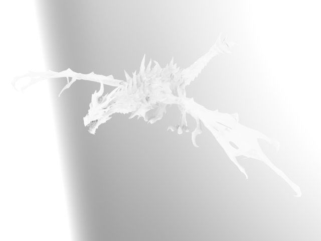 Sculpture Dragon 3D print model_2