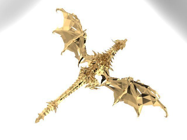 Sculpture Dragon 3D print model_5