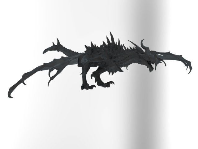 Sculpture Dragon 3D print model_1