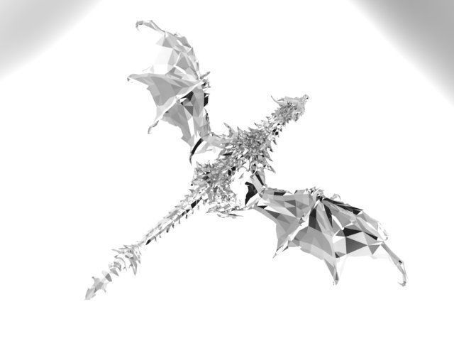 Sculpture Dragon 3D print model_6