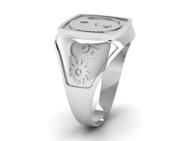 Ring Yin-yang 3D print model_4