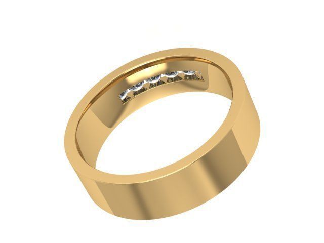 Rings Wedding  3D print model_2