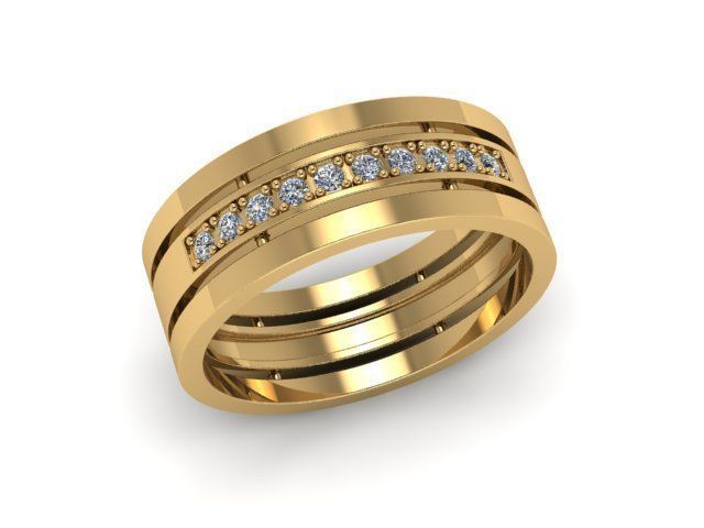 Rings Wedding   3D print model_1