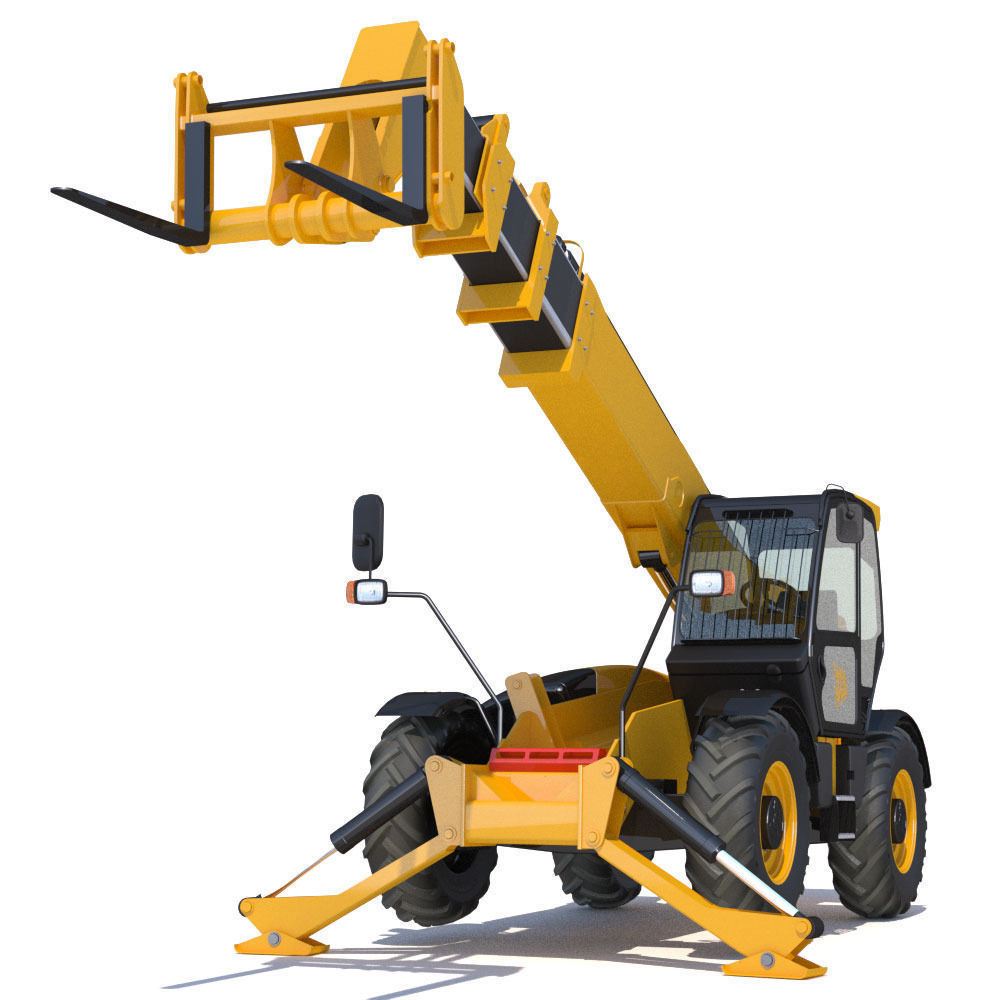 Telehandler JCB 540 3D model_2
