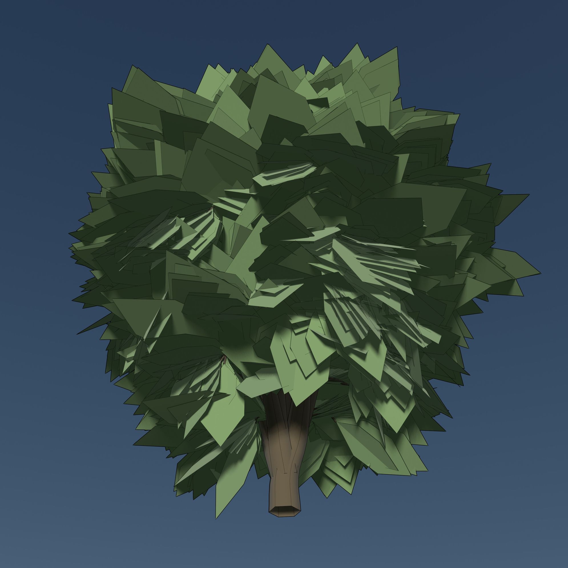 Simple tree 24L05 3D model_1