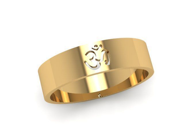 Ring Sign Om 3D print model_2