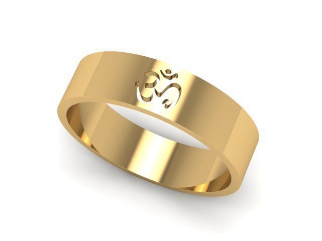 Ring Sign Om 3D print model_1