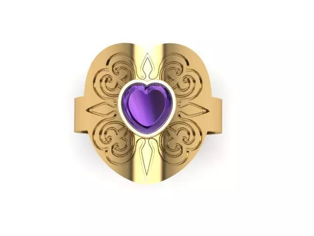  Ring Sapphire   3D print model_0