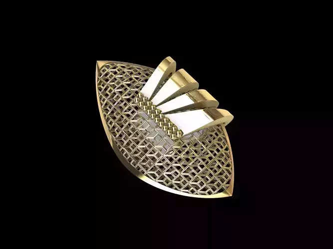 CONTEMPORARY JALI RING 3D print model