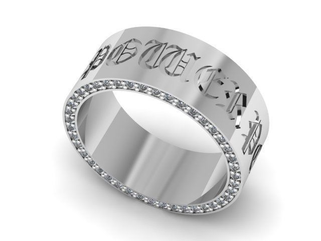 Ring Power Diamond 3D print model_2